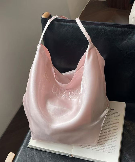 Bags Large Embroidered Capacity Shoulder Pink New FashionChic