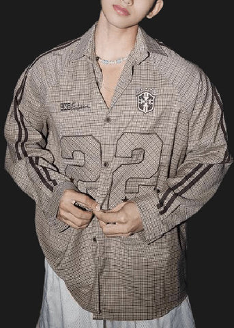 Men Pan Peter Collar New Shirts Plaid Spring Striped Cotton FashionChic