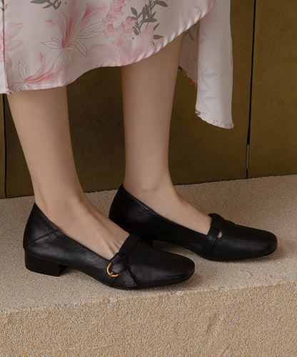 Shoes Red Flat Cowhide New Comfortable Splicing Leather FashionChic