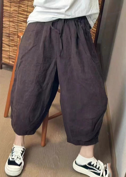 Harem Retro Beige Summer New Oversized Linen Pants FashionChic
