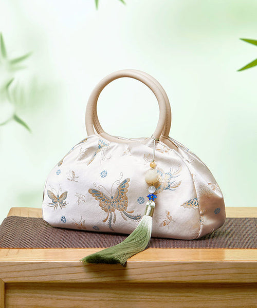 Jacquard Retro Tassel Tote New Versatile Bag FashionChic