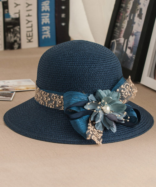Woven Floral New Floppy Rose Sun Hat Straw FashionChic