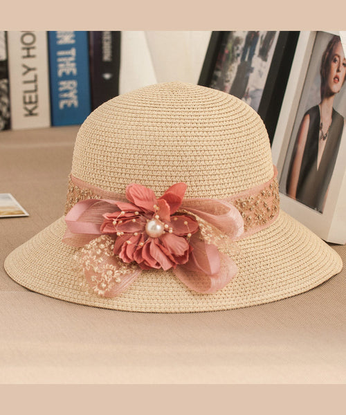 Woven Floral New Floppy Rose Sun Hat Straw FashionChic