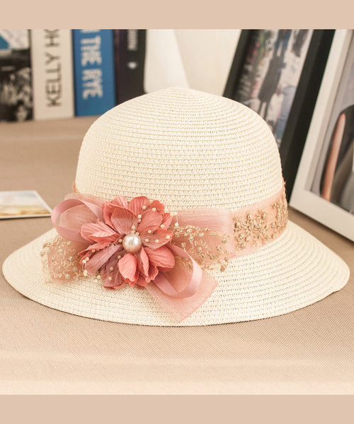 Woven Floral New Floppy Rose Sun Hat Straw FashionChic