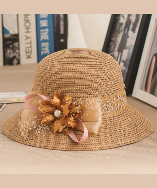 Woven Floral New Floppy Rose Sun Hat Straw FashionChic