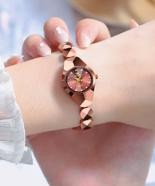 Quartz Waterproof Steel New Gold Watches Rose Movement Stainless FashionChic