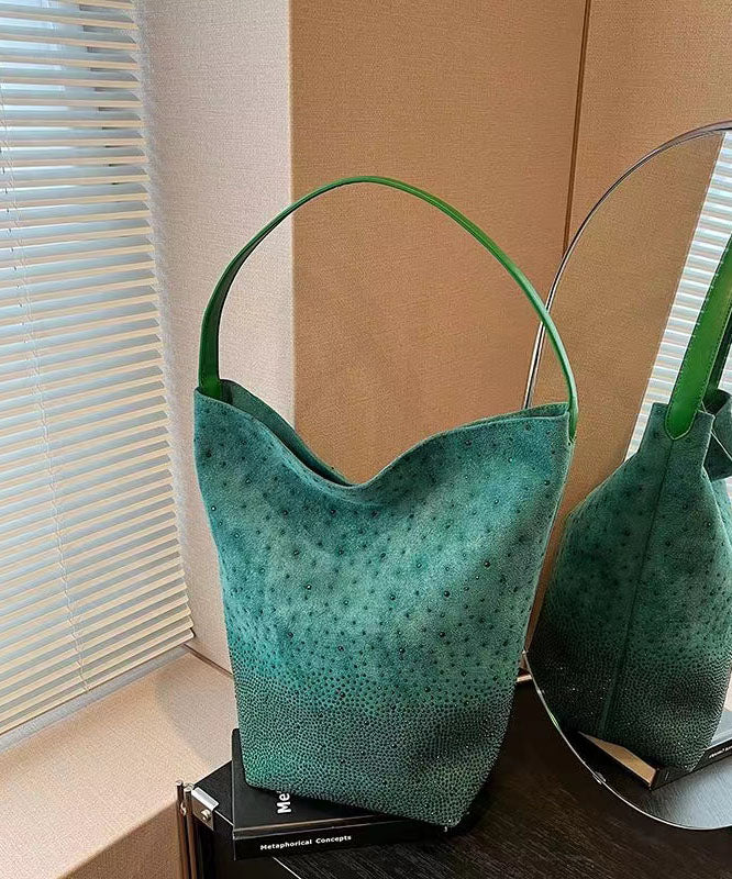 New Rose Large Capacity Zircon Faux Suede Shoulder Bag GG079 Bag-BGS240606