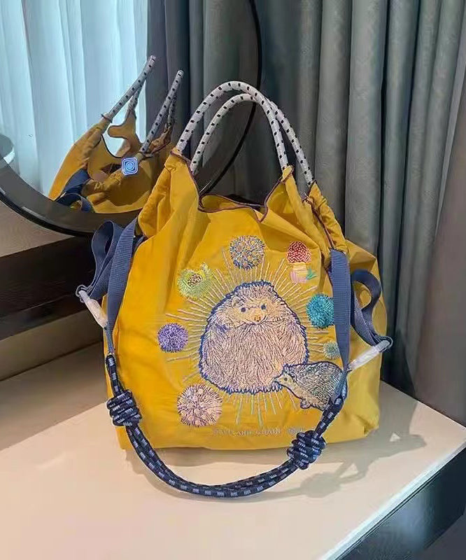 New Style Embroidery Large Capacity Nylon Shopping Bag SX1014 Ada Fashion