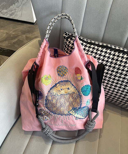 New Style Embroidery Large Capacity Nylon Shopping Bag SX1014 Ada Fashion