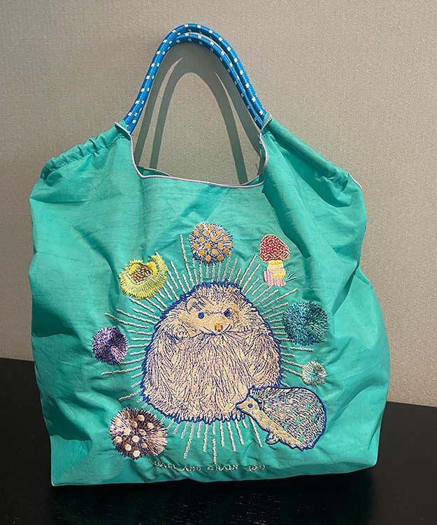 New Style Embroidery Large Capacity Nylon Shopping Bag SX1014 Ada Fashion