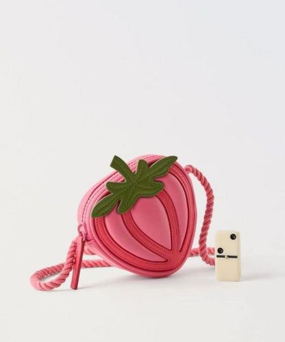 New Stylish Patchwork Strawberry Crossbody Bag IU023 Bag-BGS240803