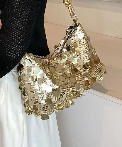 New Stylish Silver Sequins Satchel Bag Handbag QF015 Bag-BGS241017