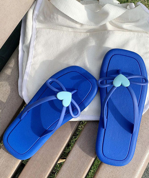 New Versatile Apricot Heart Decorated Flip Flops AA008 shoe-CS240815