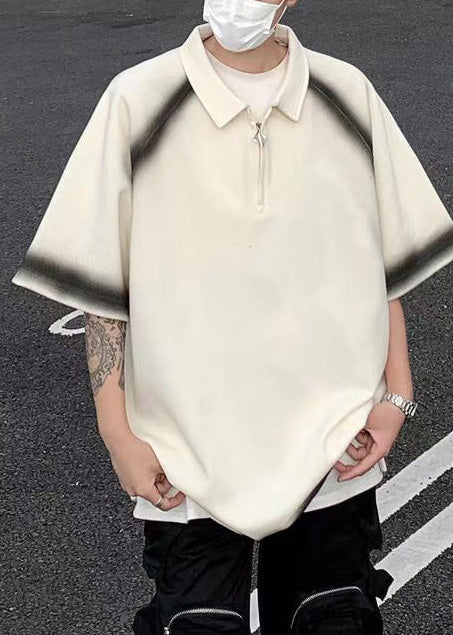 Tees Cotton White Summer New Oversized Dye Mens Tie Graphic FashionChic