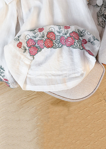 White Pants Crop New Linen Pockets Waist Elastic FashionChic