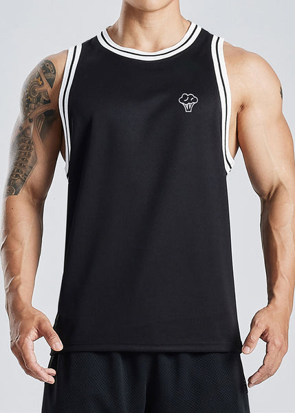 Summer Out New Hollow Tank White Cotton Print Mens FashionChic