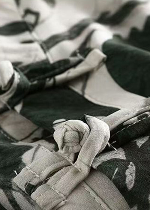 New Yellow Print Summer Mens Open Button T Side Silk Shirt Ice FashionChic