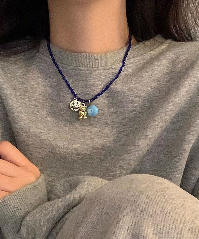 New Yellow Character Little Bea Beading Pendant Necklace RA028 ABC