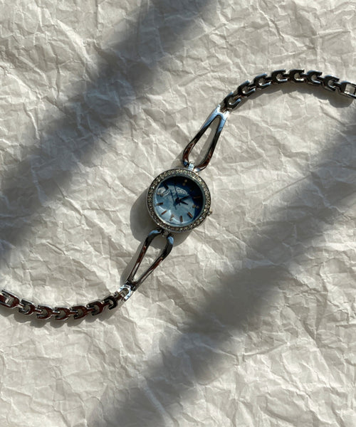 Zircon Watches Blue Quartz Alloy Movement Novelty FashionChic