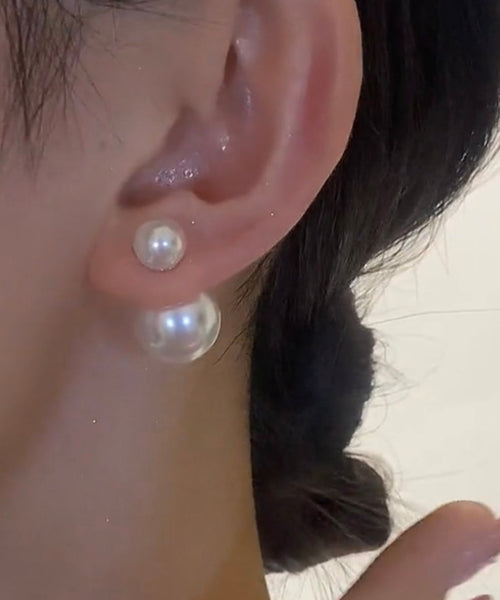 Novelty Gold Copper Overgild Pearl Zircon Drop Earrings KX1038 Ada Fashion