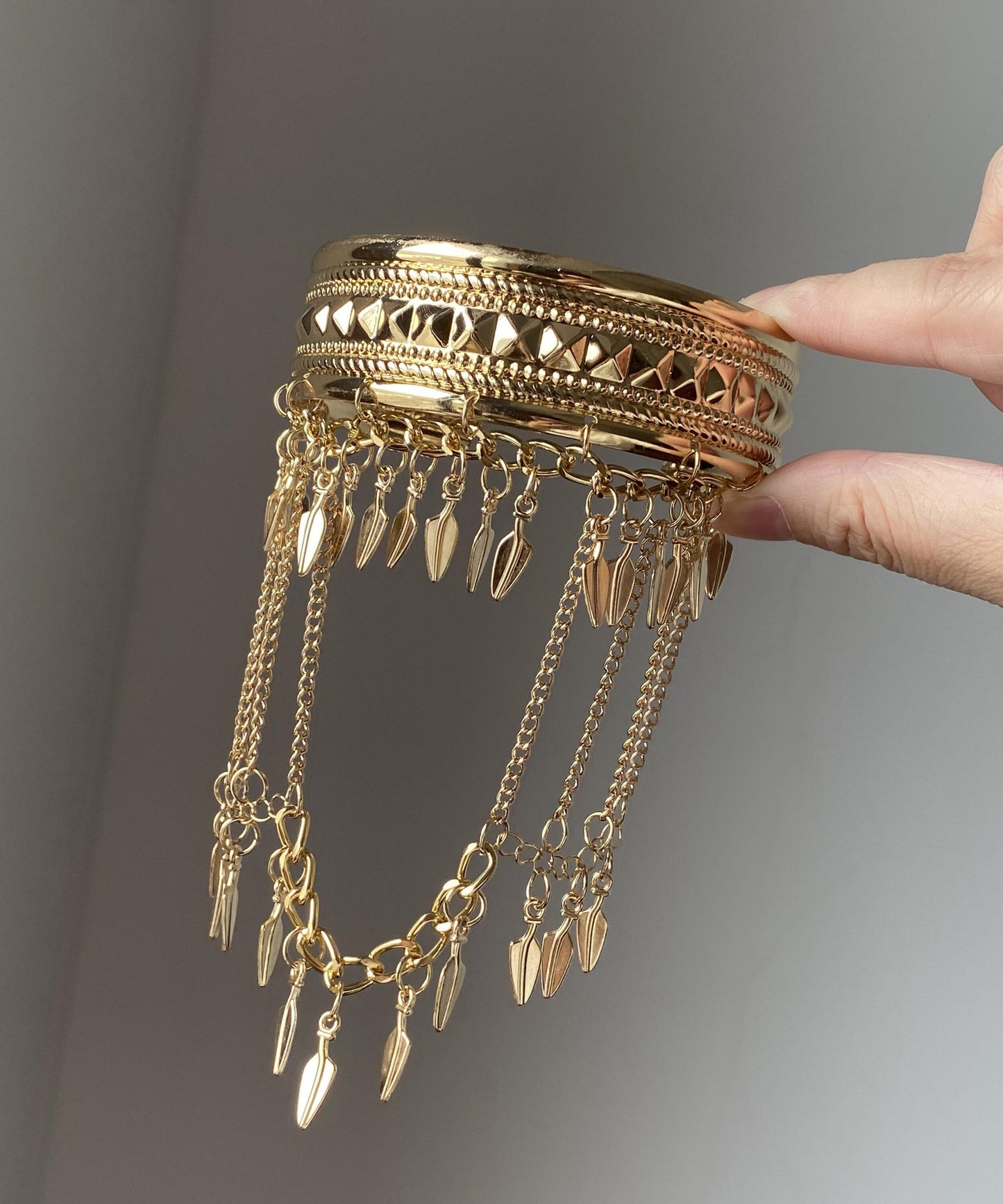 Gold Metal Body Chain And Novelty Leaf Bracelet Tassel FashionChic