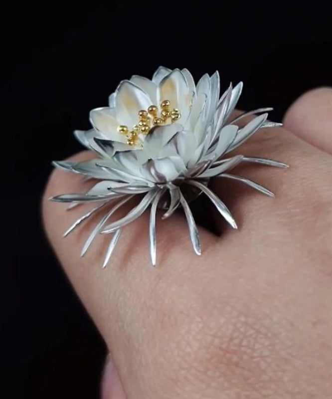 Novelty Gold Stainless Steel Epiphyllum Brooch RA026 ABC