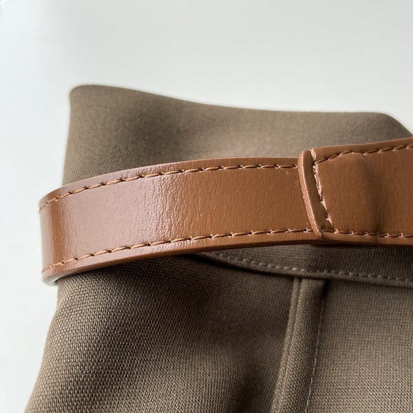 Temperament Pu Leather Personalized Knot Buckle Belt OP1020 YS