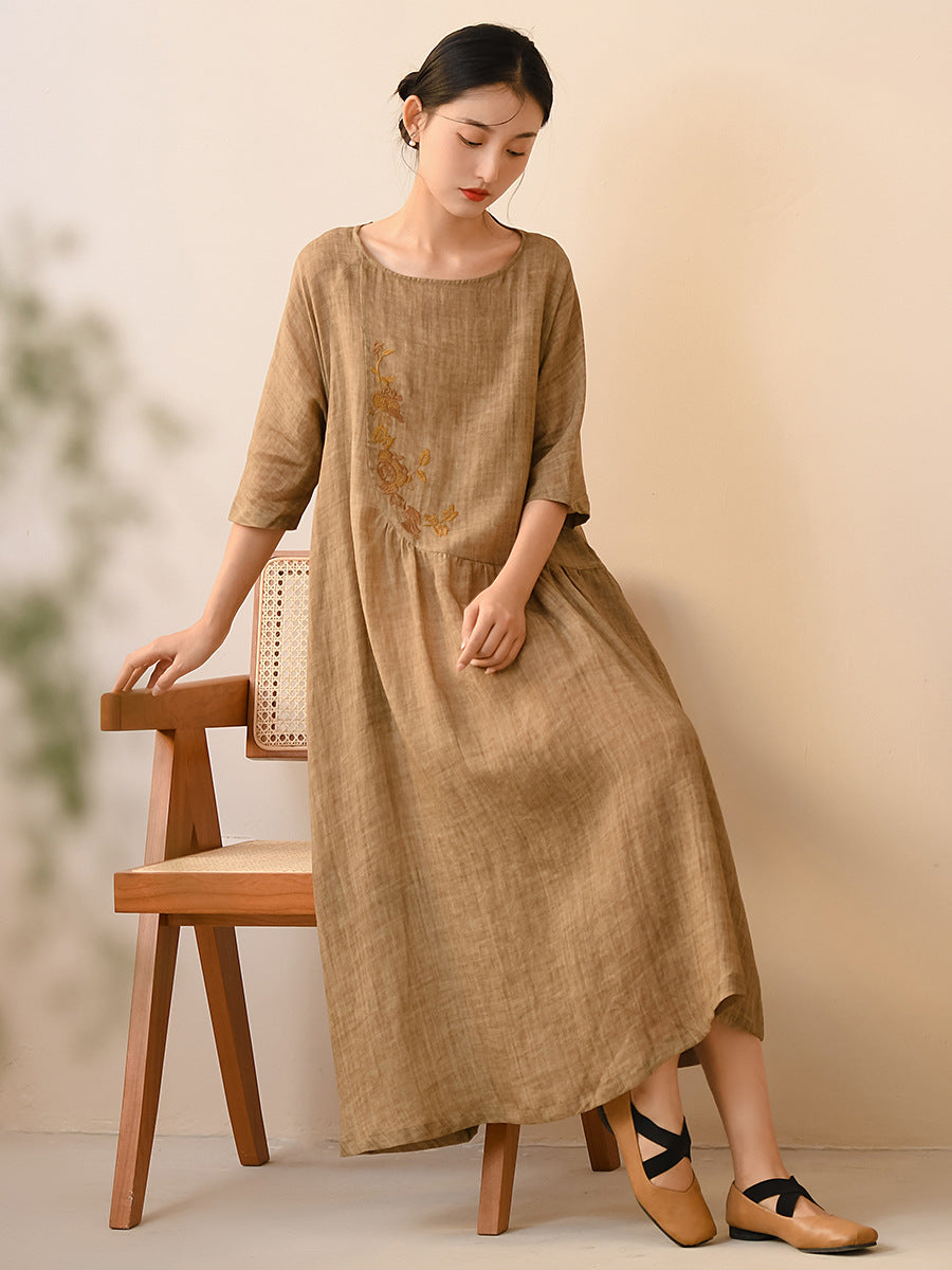 Fall Embroidered Dress Ada Fashion