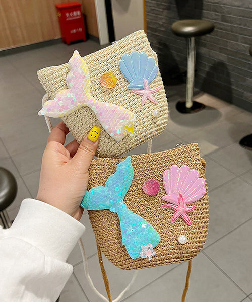 Ocean Mermaid Style Sequins Kids Messenger Bag IU011 Bag-BGS240803