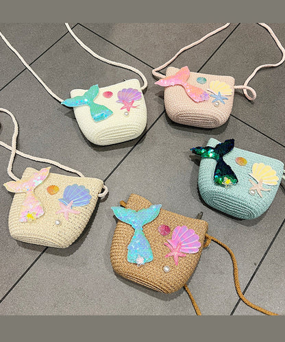 Ocean Mermaid Style Sequins Kids Messenger Bag IU011 Bag-BGS240803