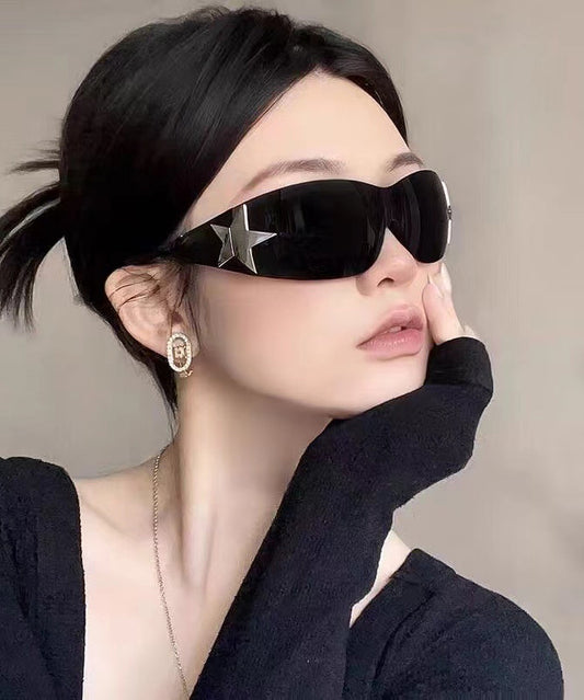 One Piece American Retro Large Frame Sunglasses XS1087 Ada Fashion