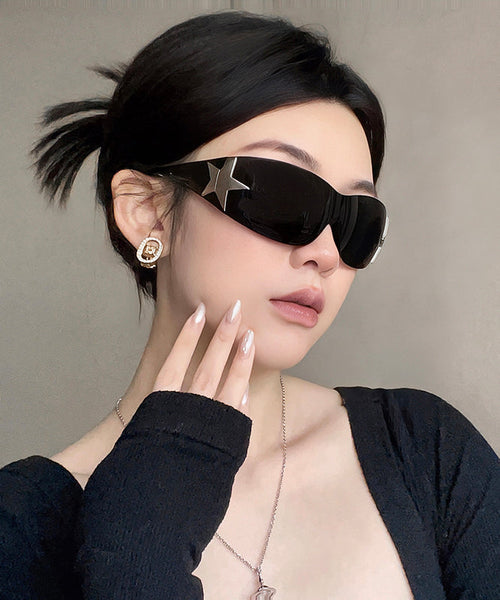 One Piece American Retro Large Frame Sunglasses XS1087 Ada Fashion