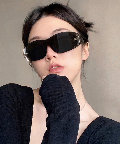 One Piece American Retro Large Frame Sunglasses XS1087 Ada Fashion