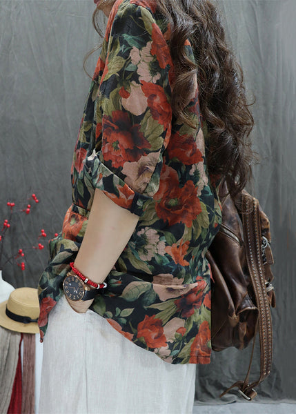 Coats Peter Orange Collar Pan Cotton Button Pockets Bracelet FashionChic