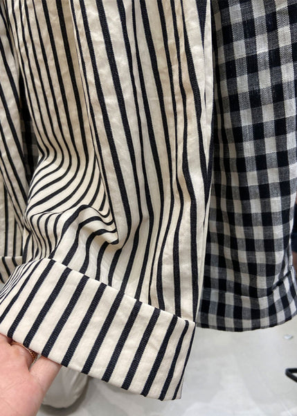 Organic Striped Elastic Waist Crop Pants Summer AP062 GK-CPTS240718