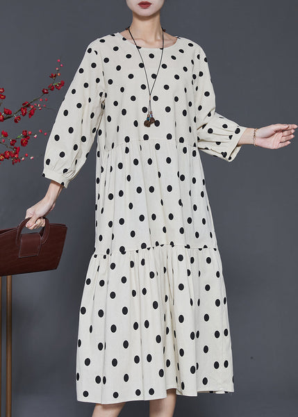 Organic White Oversized Patchwork Cotton Maxi Dresses Summer SD1071 Ada Fashion