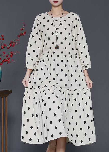 Organic White Oversized Patchwork Cotton Maxi Dresses Summer SD1071 Ada Fashion