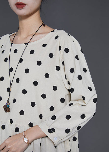 Organic White Oversized Patchwork Cotton Maxi Dresses Summer SD1071 Ada Fashion