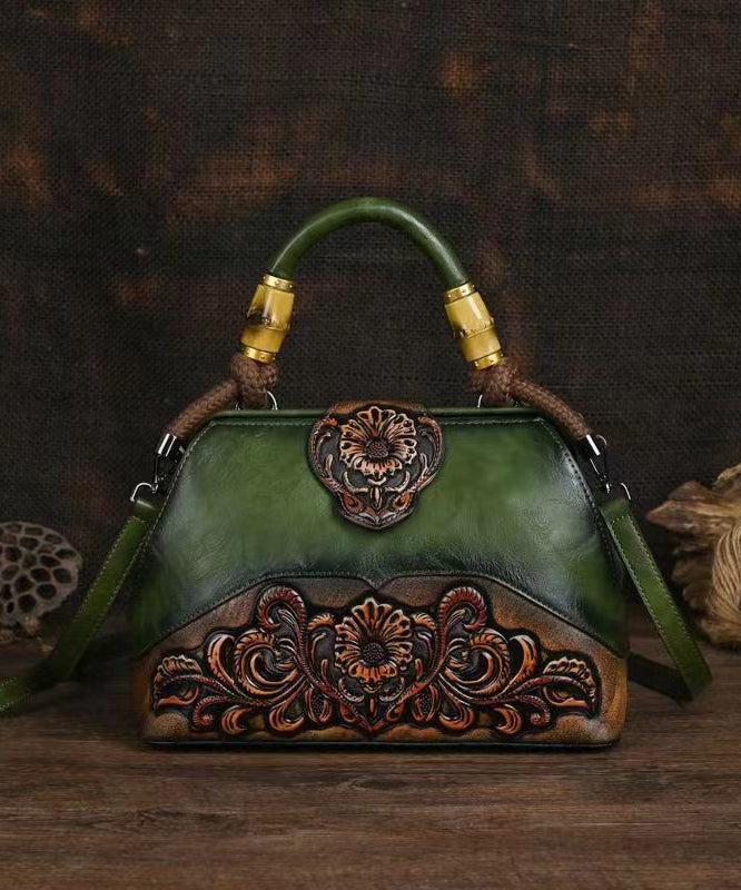 Original Beige Handmade Retro Embossed Handbag HJ1005 Ada Fashion