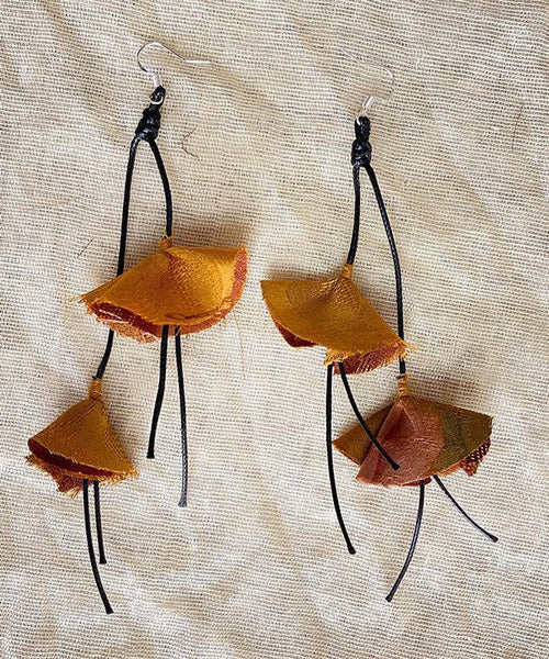 Sterling Silk Original Silver Earrings Black Drop Tassel FashionChic