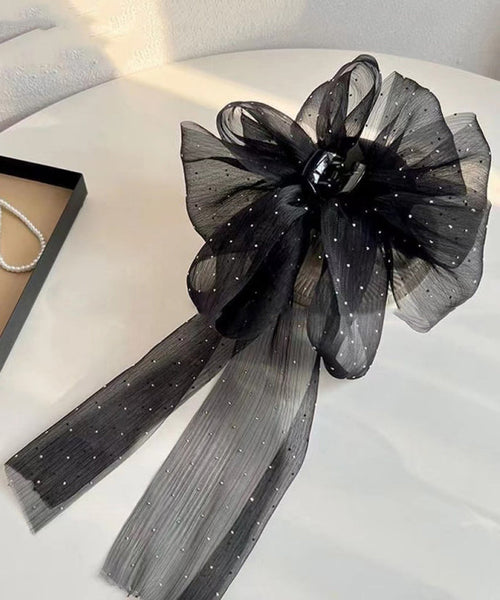 Hairpin Tulle Ribbon Black Bow Dot Original FashionChic
