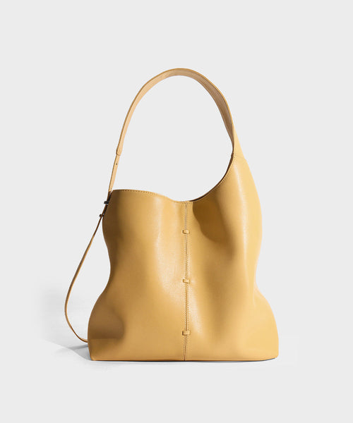 Capacity Blue Bag Original Leather Design Shoulder Calf Large FashionChic