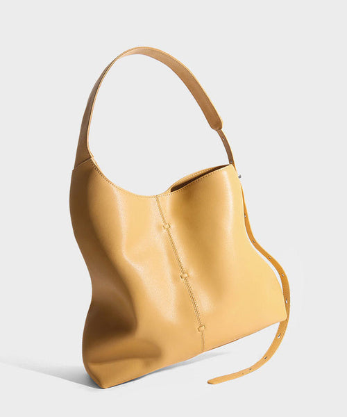 Capacity Blue Bag Original Leather Design Shoulder Calf Large FashionChic