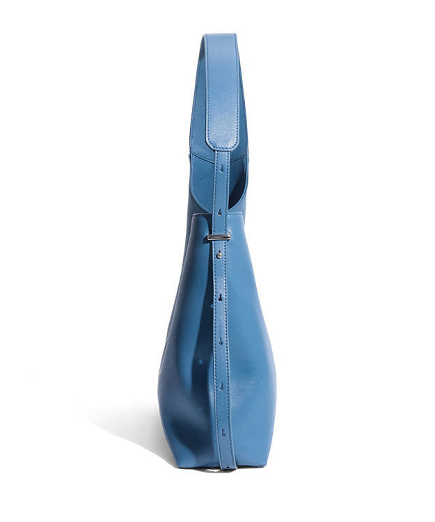 Capacity Blue Bag Original Leather Design Shoulder Calf Large FashionChic