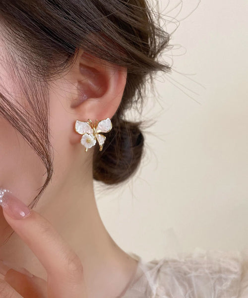 Floral Silver Shell Overgild Sterling Blue Design Original FashionChic