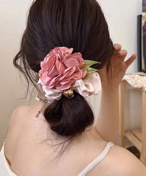 Rose Band Colorblock Design Silk Original Hair FashionChic