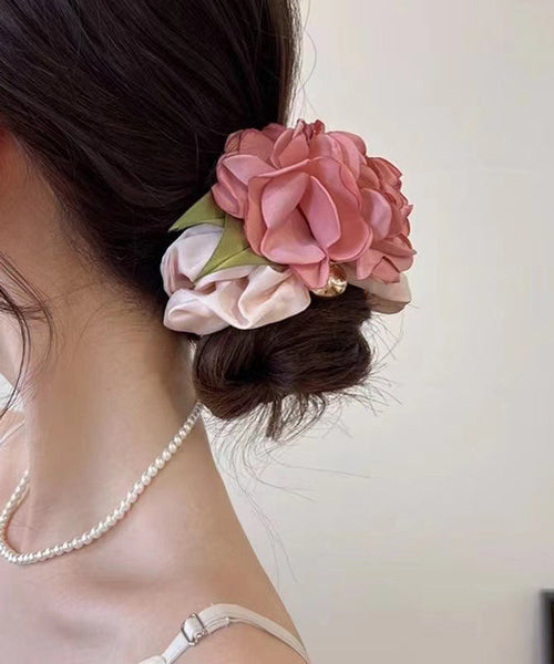 Rose Band Colorblock Design Silk Original Hair FashionChic