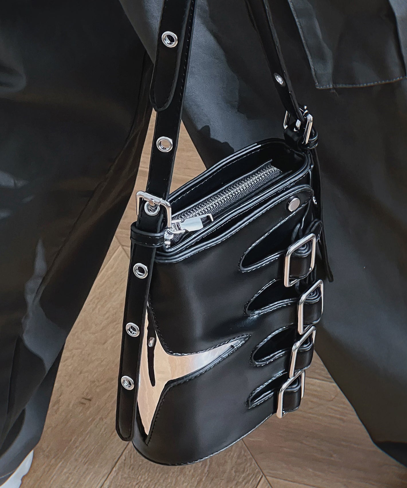 Original Design Fashion Leather Button Decorated Crossbody Bag MM046 Bag-BGS240620