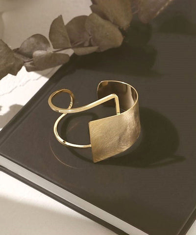 Asymmetrical Original Design Cuff Metal Gold FashionChic