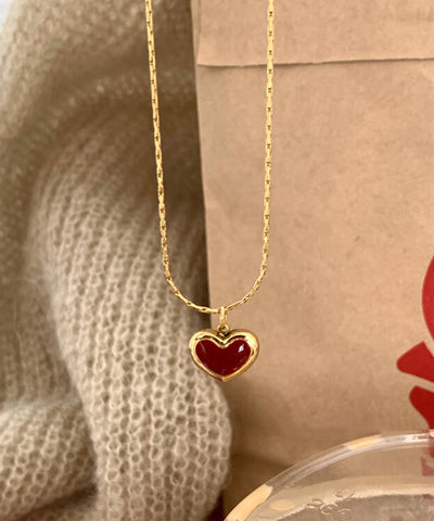 Pendant Stainless Design Glaze Love Steel Drip Original Gold FashionChic